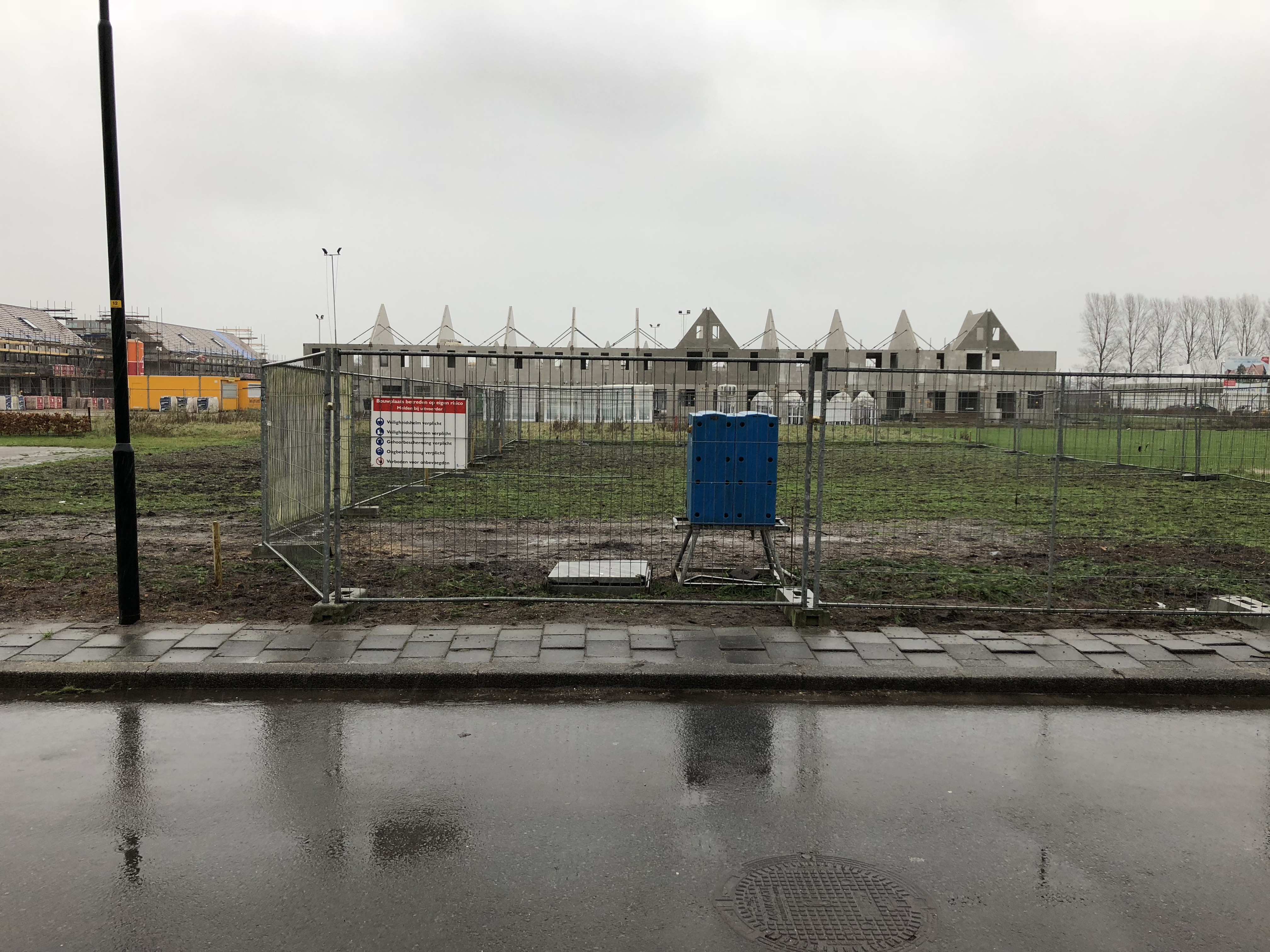 Voorbereidingen op de bouw